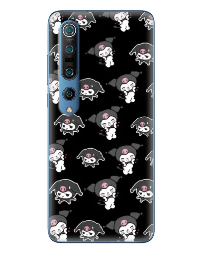Чехол для Xiaomi Mi 10 Pro с картинкой «Черный паттерн Kuromi» Чехол для Xiaomi Mi 10 Pro с картинкой «Черный паттерн Kuromi»