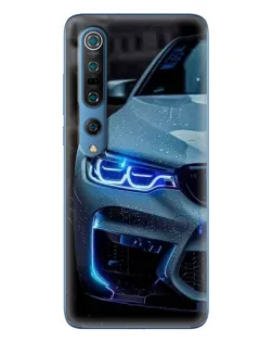 Чехол для Xiaomi Mi 10 Pro с картинкой «Взгляд BMW с синими фарами» Чехол для Xiaomi Mi 10 Pro с картинкой «Взгляд BMW с синими фарами»