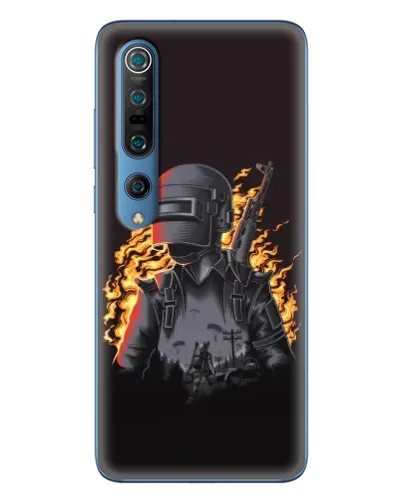 Чехол для Xiaomi Mi 10 Pro с картинкой «PUBG — огненный силуэт» Чехол для Xiaomi Mi 10 Pro с картинкой «PUBG — огненный силуэт»