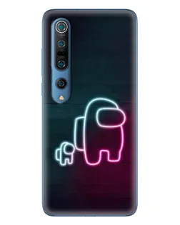 Чехол для Xiaomi Mi 10 Pro с картинкой «Among Us неон-арт» Чехол для Xiaomi Mi 10 Pro с картинкой «Among Us неон-арт»