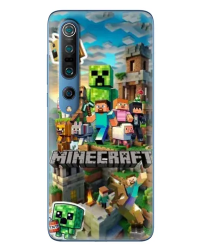 Чехол для Xiaomi Mi 10 Pro с картинкой «Замок Minecraft»