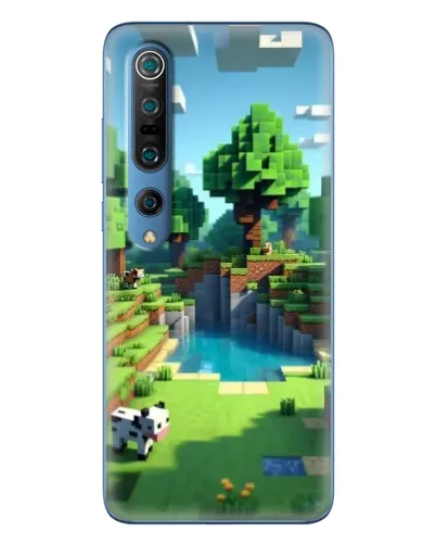 Чехол для Xiaomi Mi 10 Pro с картинкой «Minecraft летний день»