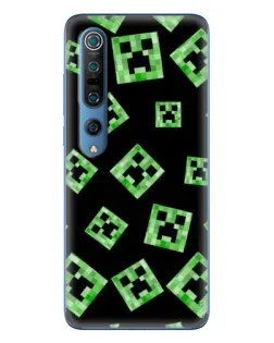 Чохол для Xiaomi Mi 10 Pro з картинкою «Паттерн з кріперами» Чохол для Xiaomi Mi 10 Pro з картинкою «Паттерн з кріперами»