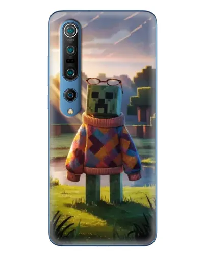 Чехол для Xiaomi Mi 10 Pro с картинкой «Крипер в свитере»