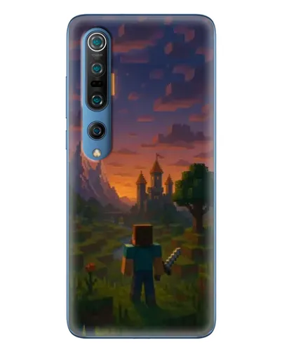 Чехол для Xiaomi Mi 10 Pro с картинкой «Стив у башни»