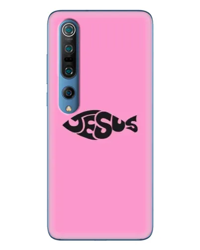 Чехол для Xiaomi Mi 10 Pro с картинкой «Розовый символ  Jesus»