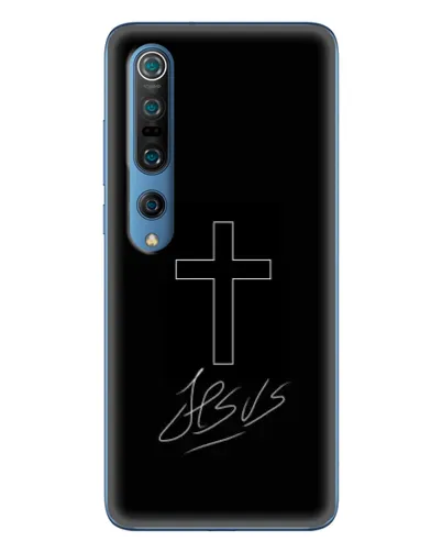 Чехол для Xiaomi Mi 10 Pro с картинкой «Графический крест Jesus» Чехол для Xiaomi Mi 10 Pro с картинкой «Графический крест Jesus»