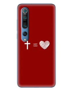 Чехол для Xiaomi Mi 10 Pro с картинкой «Уравнение любви»