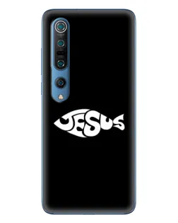 Чехол для Xiaomi Mi 10 Pro с картинкой «Рыба Jesus»