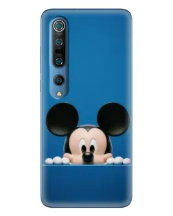 Чехол для Xiaomi Mi 10 Pro с картинкой «Микки выглядывает»