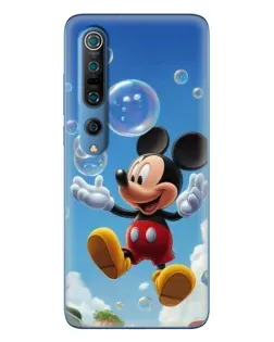 Чехол для Xiaomi Mi 10 Pro с картинкой «Mickey и мыльные пузыри»
