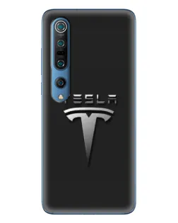 Чехол для Xiaomi Mi 10 Pro с картинкой «Стальной логотип Tesla» Чехол для Xiaomi Mi 10 Pro с картинкой «Стальной логотип Tesla»