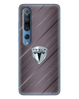 Чехол для Xiaomi Mi 10 Pro с картинкой «Металлическая текстура Tesla» Чехол для Xiaomi Mi 10 Pro с картинкой «Металлическая текстура Tesla»