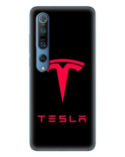 Чехол для Xiaomi Mi 10 Pro с картинкой «Tesla Red Logo»
