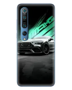 Чехол для Xiaomi Mi 10 Pro с картинкой «Темный Mercedes AMG»