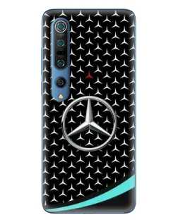 Чехол для Xiaomi Mi 10 Pro с картинкой «Mercedes — бирюзовый акцент»