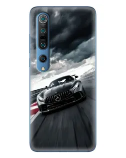Чехол для Xiaomi Mi 10 Pro с картинкой «Гоночный Mercedes AMG»