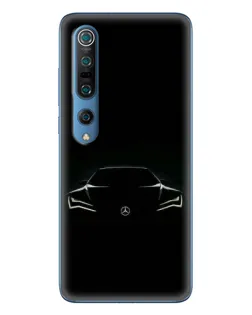 Чехол для Xiaomi Mi 10 Pro с картинкой «Mercedes — силуэт авто» Чехол для Xiaomi Mi 10 Pro с картинкой «Mercedes — силуэт авто»