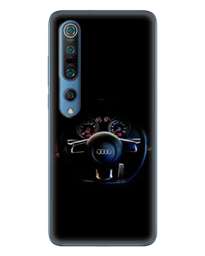 Чехол для Xiaomi Mi 10 Pro с картинкой «Салон Audi — руль»