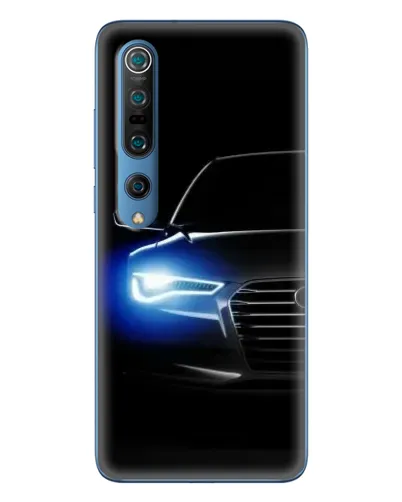 Чехол для Xiaomi Mi 10 Pro с картинкой «Неоновый взгляд Audi»
