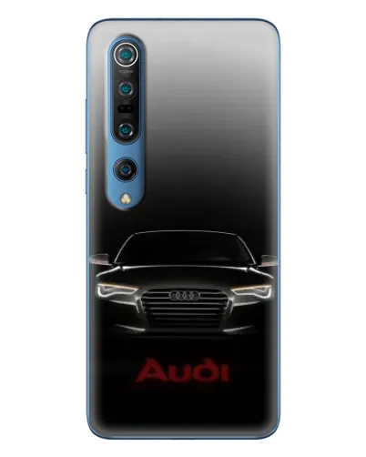 Чехол для Xiaomi Mi 10 Pro с картинкой «Audi — градиентный контур»