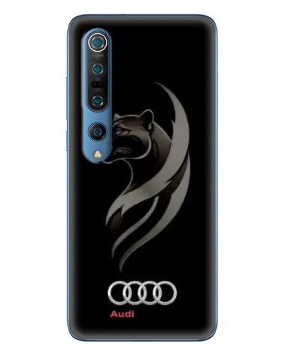Чехол для Xiaomi Mi 10 Pro с картинкой «Графика — пантера и Audi»