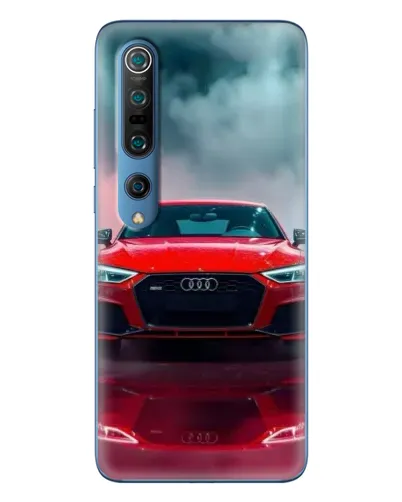 Чехол для Xiaomi Mi 10 Pro с картинкой «Audi RS — красный стиль»
