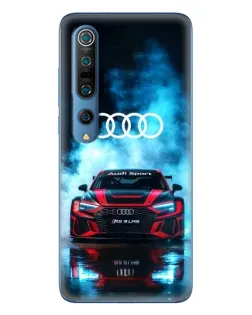 Чохол для Xiaomi Mi 10 Pro з картинкою «Audi Sport — неон»