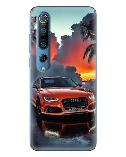 Чехол для Xiaomi Mi 10 Pro с картинкой «Audi — закат»