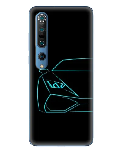 Чехол для Xiaomi Mi 10 Pro с картинкой «Голубой силуэт Lamborghini» Чехол для Xiaomi Mi 10 Pro с картинкой «Голубой силуэт Lamborghini»