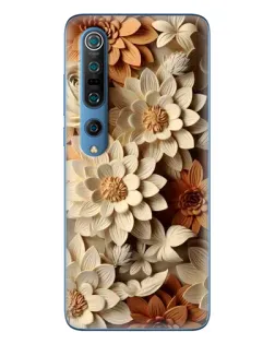 Чохол для Xiaomi Mi 10 Pro з картинкою «Бежевий флористичний декор» Чохол для Xiaomi Mi 10 Pro з картинкою «Бежевий флористичний декор»
