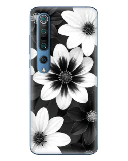 Чохол для Xiaomi Mi 10 Pro з картинкою «Монохромні айстри» Чохол для Xiaomi Mi 10 Pro з картинкою «Монохромні айстри»