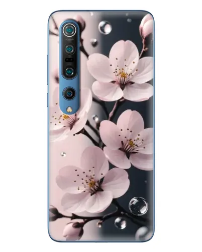 Чехол для Xiaomi Mi 10 Pro с картинкой «Нежная сакура и капли» Чехол для Xiaomi Mi 10 Pro с картинкой «Нежная сакура и капли»