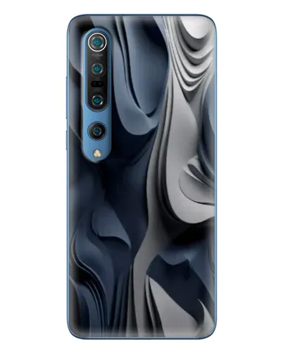Чехол для Xiaomi Mi 10 Pro с картинкой «Объемные синие складки»