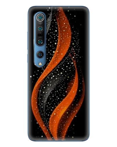 Чехол для Xiaomi Mi 10 Pro с картинкой «Огненная звездная волна»