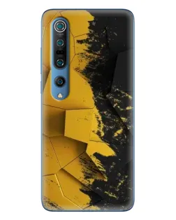 Чехол для Xiaomi Mi 10 Pro с картинкой «Золотые осколки геометрии»