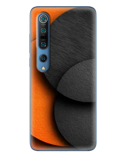 Чехол для Xiaomi Mi 10 Pro с картинкой «Геометрия оранжевых кругов»