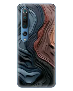 Чехол для Xiaomi Mi 10 Pro с картинкой «Цветные волны каньона»