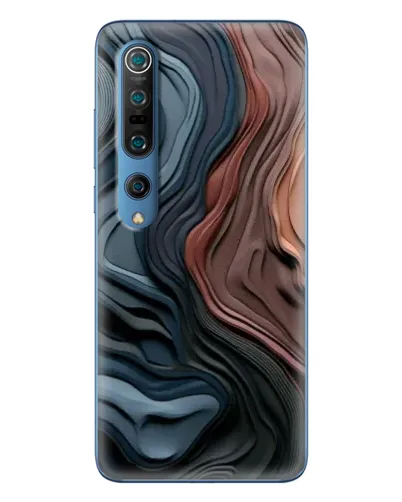 Чехол для Xiaomi Mi 10 Pro с картинкой «Цветные волны каньона»