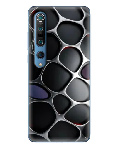 Чехол для Xiaomi Mi 10 Pro с картинкой «Объемная темная решетка»