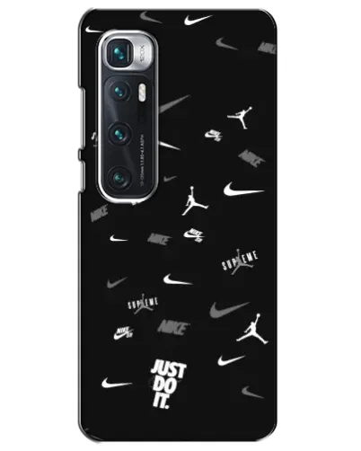 Чехол для Xiaomi Mi 10 Ultra с картинкой «Nike Black Pattern»