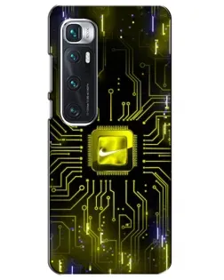Чехол для Xiaomi Mi 10 Ultra с картинкой «Nike — золотая искра» Чехол для Xiaomi Mi 10 Ultra с картинкой «Nike — золотая искра»