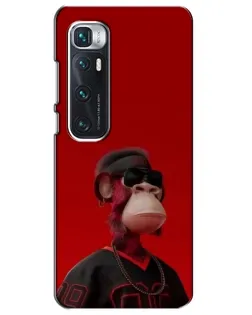 Чехол для Xiaomi Mi 10 Ultra с картинкой «Bored Ape в красном» Чехол для Xiaomi Mi 10 Ultra с картинкой «Bored Ape в красном»