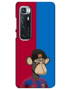 Чехол для Xiaomi Mi 10 Ultra с картинкой «Bored Ape — фанат Барсы» Чехол для Xiaomi Mi 10 Ultra с картинкой «Bored Ape — фанат Барсы»