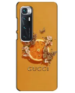 Чехол для Xiaomi Mi 10 Ultra с картинкой «Gucci — золотые бабочки» Чехол для Xiaomi Mi 10 Ultra с картинкой «Gucci — золотые бабочки»