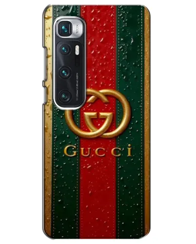 Чехол для Xiaomi Mi 10 Ultra с картинкой «Gucci — фирменная полоса и золото» Чехол для Xiaomi Mi 10 Ultra с картинкой «Gucci — фирменная полоса и золото»