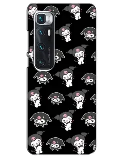 Чехол для Xiaomi Mi 10 Ultra с картинкой «Черный паттерн Kuromi»