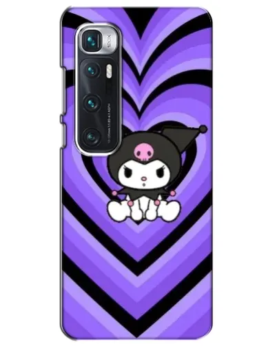 Чехол для Xiaomi Mi 10 Ultra с картинкой «Kuromi и фиолетовые сердца»