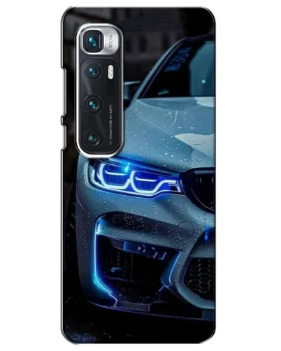 Чехол для Xiaomi Mi 10 Ultra с картинкой «Взгляд BMW с синими фарами»