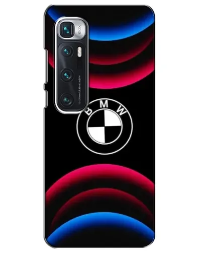 Чехол для Xiaomi Mi 10 Ultra с картинкой «Логотип BMW и неоновые дуги»